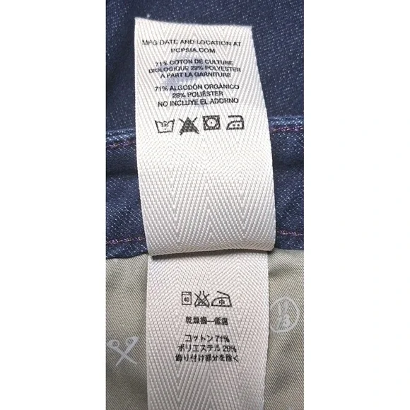 Patagonia Womens Denim Jeans 29 Dark Wash Blue Straight Mid Rise Organic Cotton - Picture 9 of 11